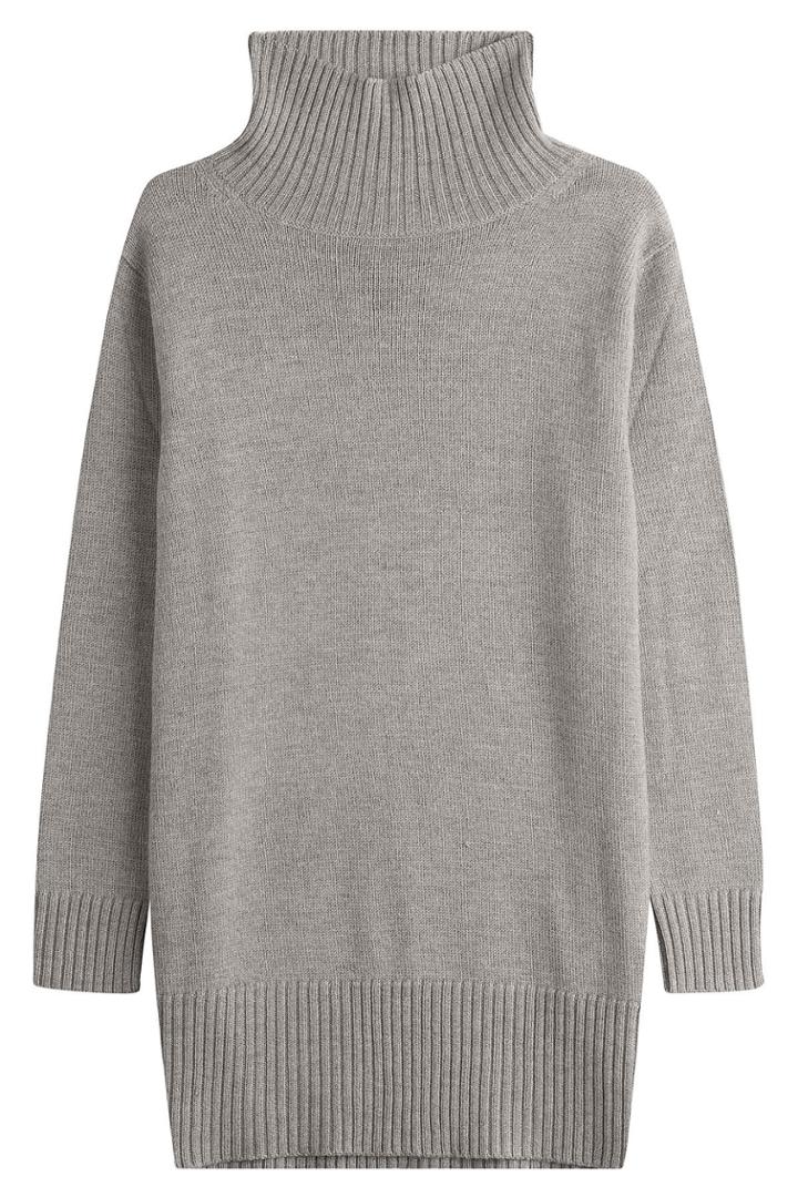 Jil Sander Navy Jil Sander Navy Wool Turtleneck Tunic Pullover