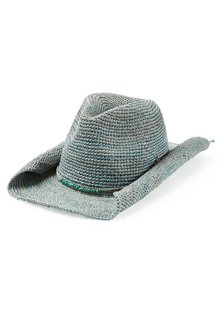 Florabella Florabella Raffia Hat - Blue