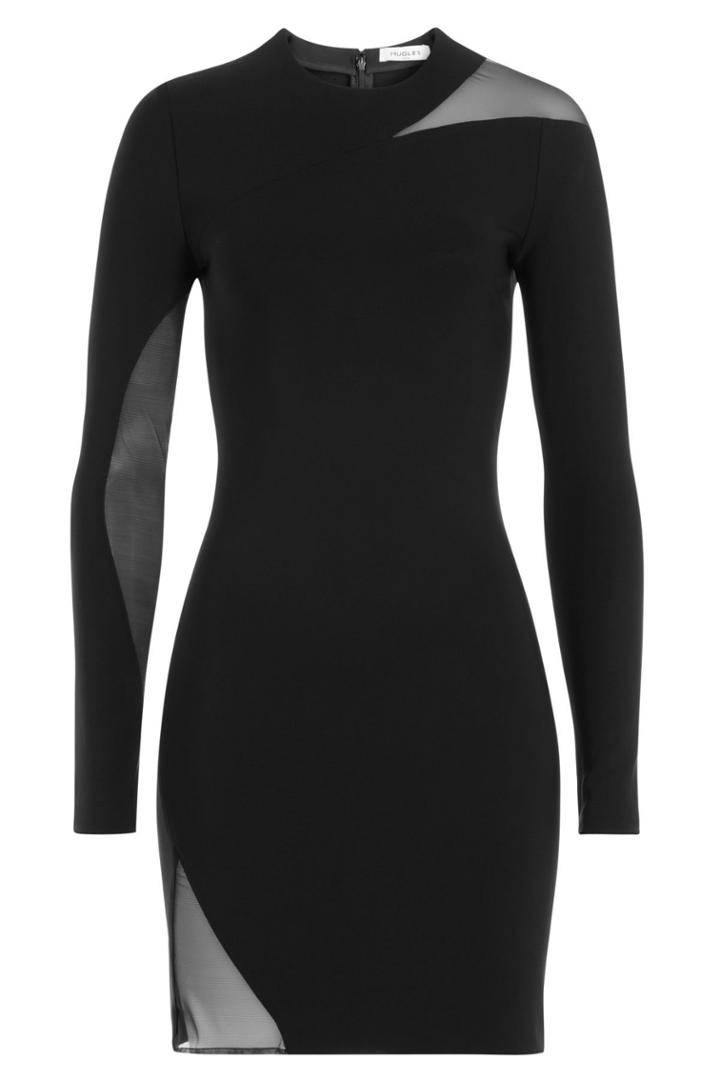 Mugler Mugler Dress With Sheer Inserts