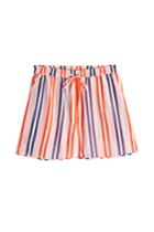 Diane Von Furstenberg Diane Von Furstenberg Striped Cotton Shorts With Silk