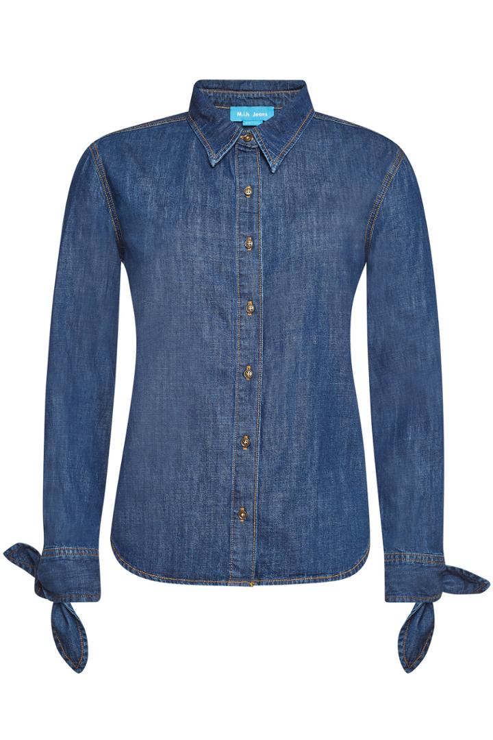 M.i.h Jeans M.i.h Jeans Larsen Denim Shirt With Self-tie Bows
