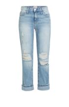 Current/elliott High-waisted Cropped Jeans