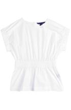 Marc By Marc Jacobs Stretch Poplin Cinched Waist Top