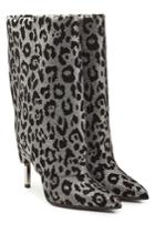 Balmain Balmain Babette Leopard Print Leather Knee Boots
