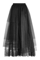Elie Saab Elie Saab Tulle Skirt With Lace