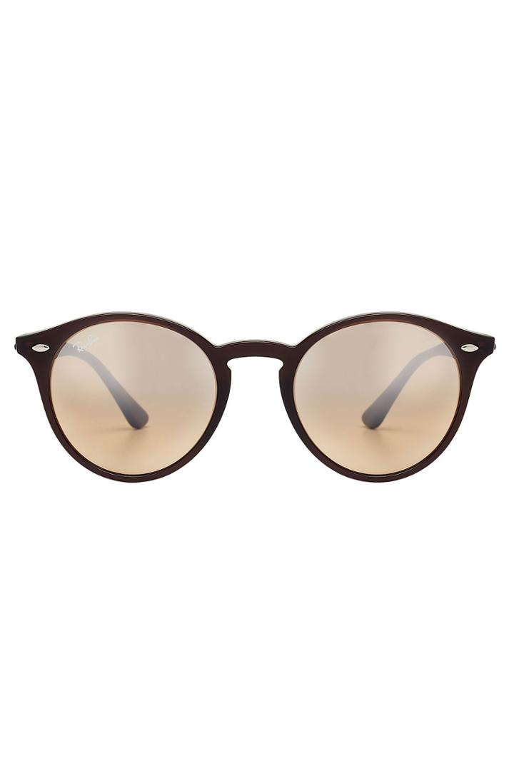Ray-ban Ray-ban Round Acetate Sunglasses - Brown
