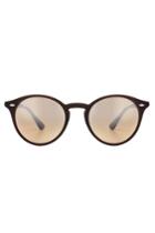Ray-ban Ray-ban Round Acetate Sunglasses - Brown