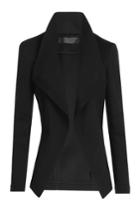 Donna Karan Donna Karan Jersey Blazer - Black