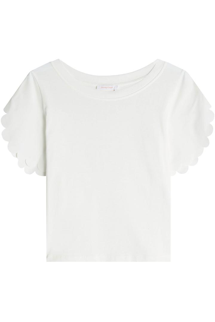 See By Chloé See By Chloé Cotton T-shirt With Scallop Detail