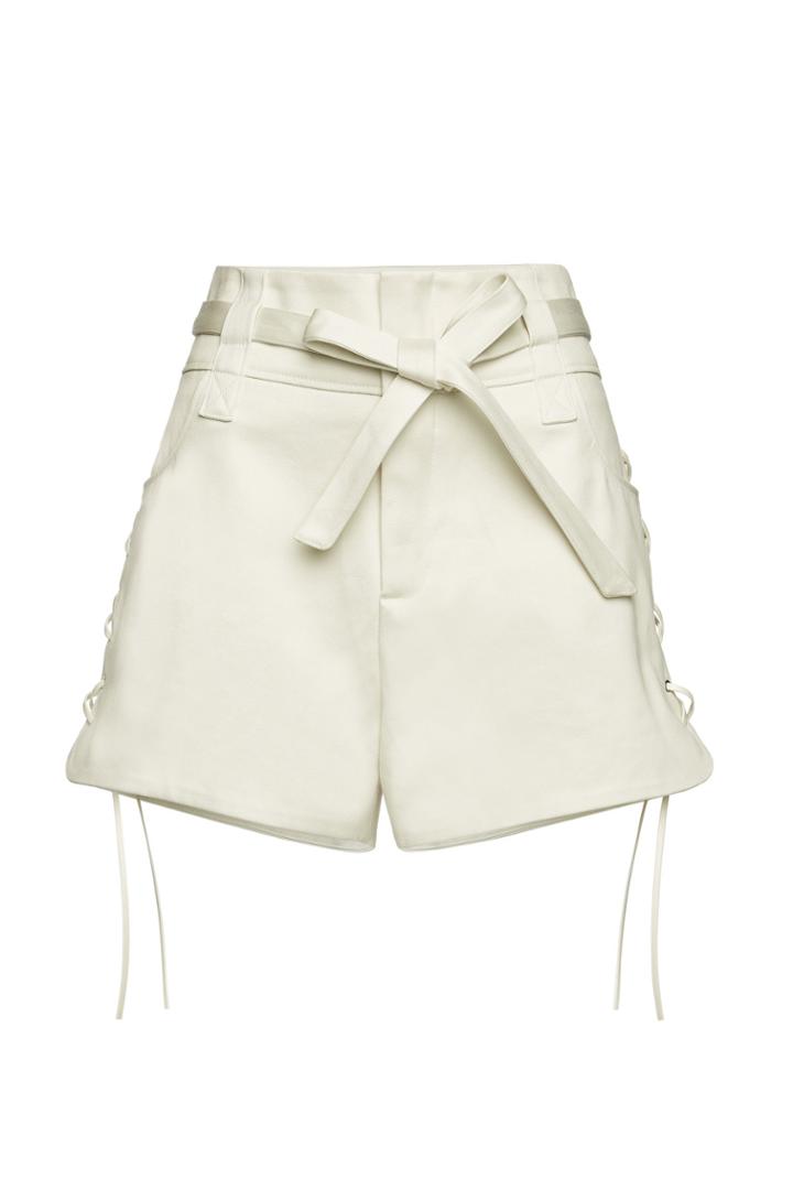 Iro Iro Cotton Shorts Lace-up Sides