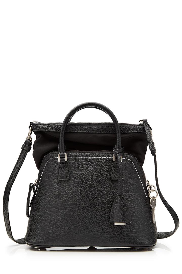 Maison Margiela Maison Margiela Small Leather Tote - Black