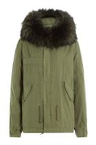 Mr & Mrs Italy Mr & Mrs Italy Cotton Parka Jacket With Raccoon Fur
