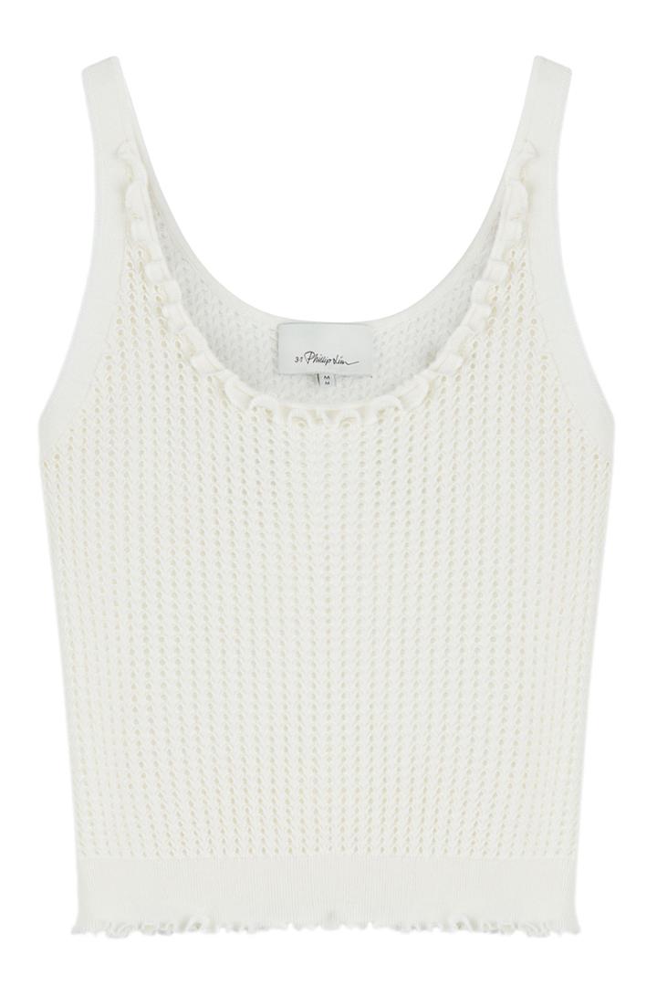 3.1 Phillip Lim 3.1 Phillip Lim Textured Knit Tank Top - White
