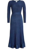 Dhela Dhela Pleated Dress With Metallic Thread