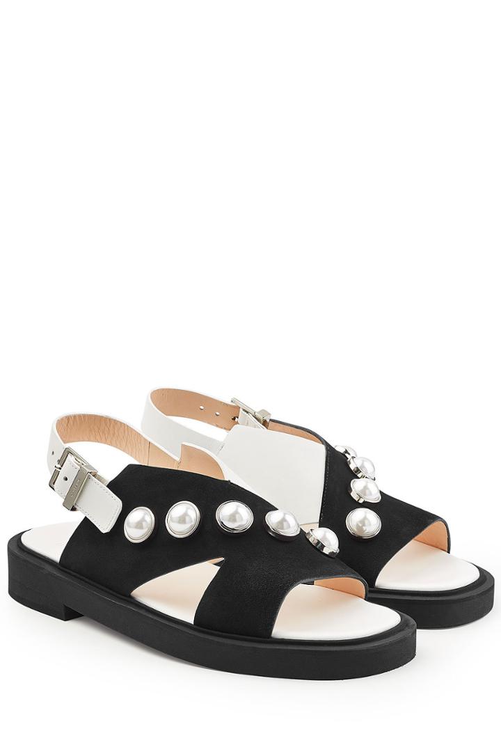 Carven Carven Studded Suede Sandals