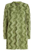 Steffen Schraut Steffen Schraut Faux Fur Coat With Printed Lining