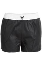 T By Alexander Wang Leather Athletic Shorts