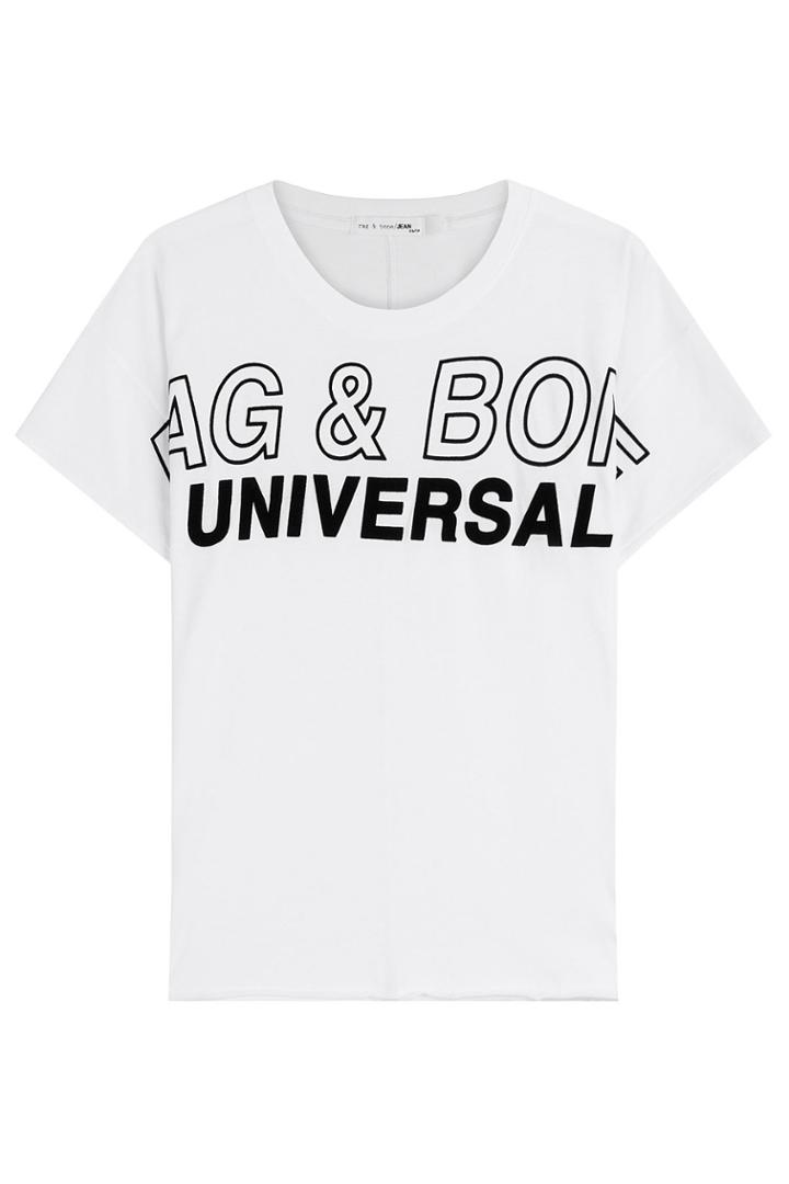 Rag & Bone Rag & Bone Printed Cotton T-shirt - White