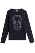 Zadig & Voltaire Zadig & Voltaire Printed Cashmere Pullover - Blue