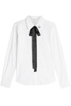 Marc Jacobs Marc Jacobs Cotton Shirt With Bow And Collar Detail - Black