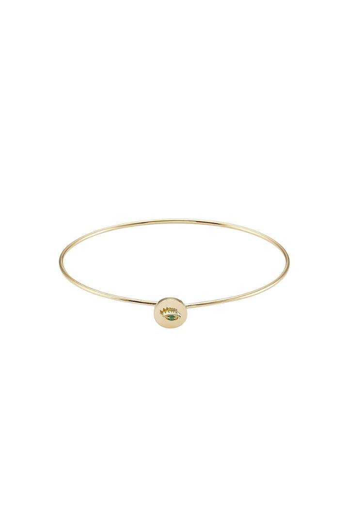 Delfina Delettrez Delfina Delettrez 18kt Yellow Gold Bracelet With Emerald