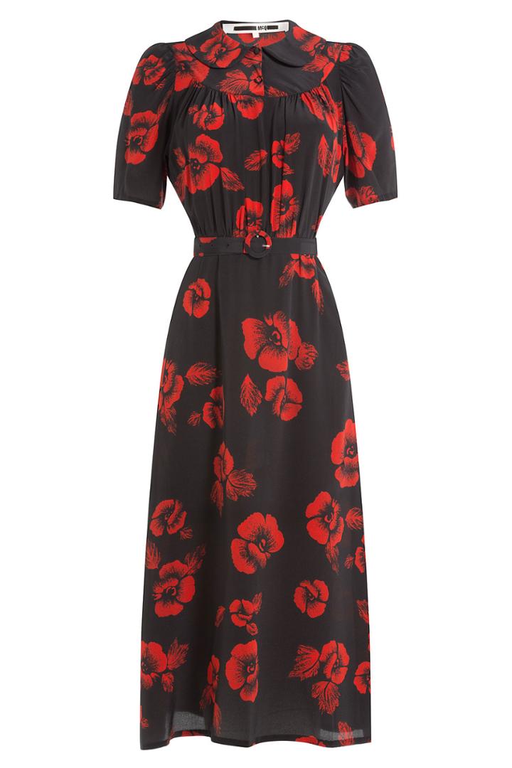 Mcq Alexander Mcqueen Mcq Alexander Mcqueen Printed Silk Dress - Multicolor