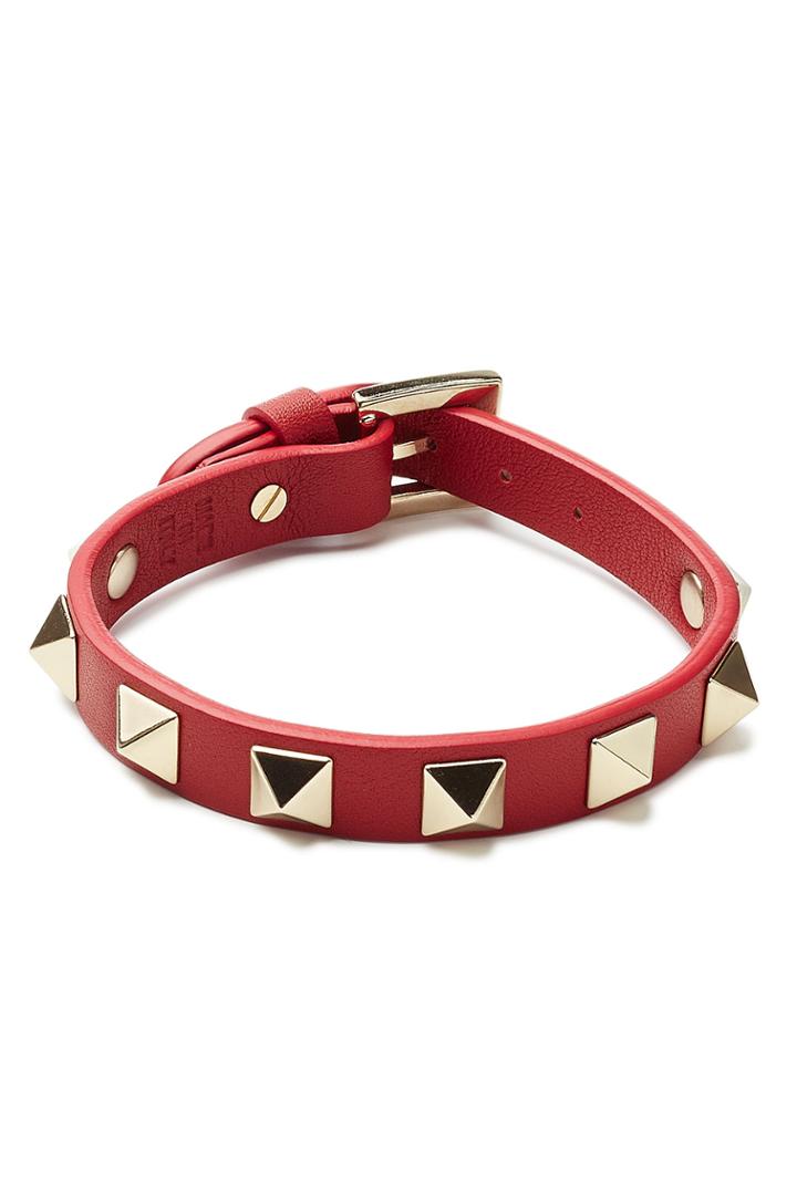 Valentino Valentino Small Rockstud Bracelet - Red