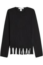 Comme Des Garcons Shirt Comme Des Garcons Shirt Wool Pullover With Cut-out Hem