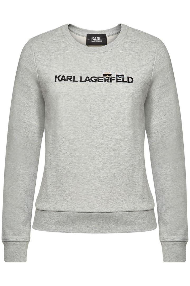 Karl Lagerfeld Karl Lagerfeld Ikonik & Logo Cotton Sweatshirt