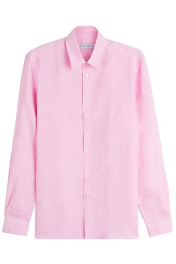 Swim With Mi Swim With Mi Slim Fit Linen Shirt - Magenta