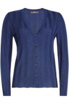 Steffen Schraut Steffen Schraut Ribbed Cardigan With Cashmere - Blue