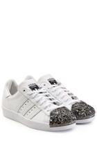 Adidas Originals Adidas Originals Leather Superstar 80s Leather Sneakers - White