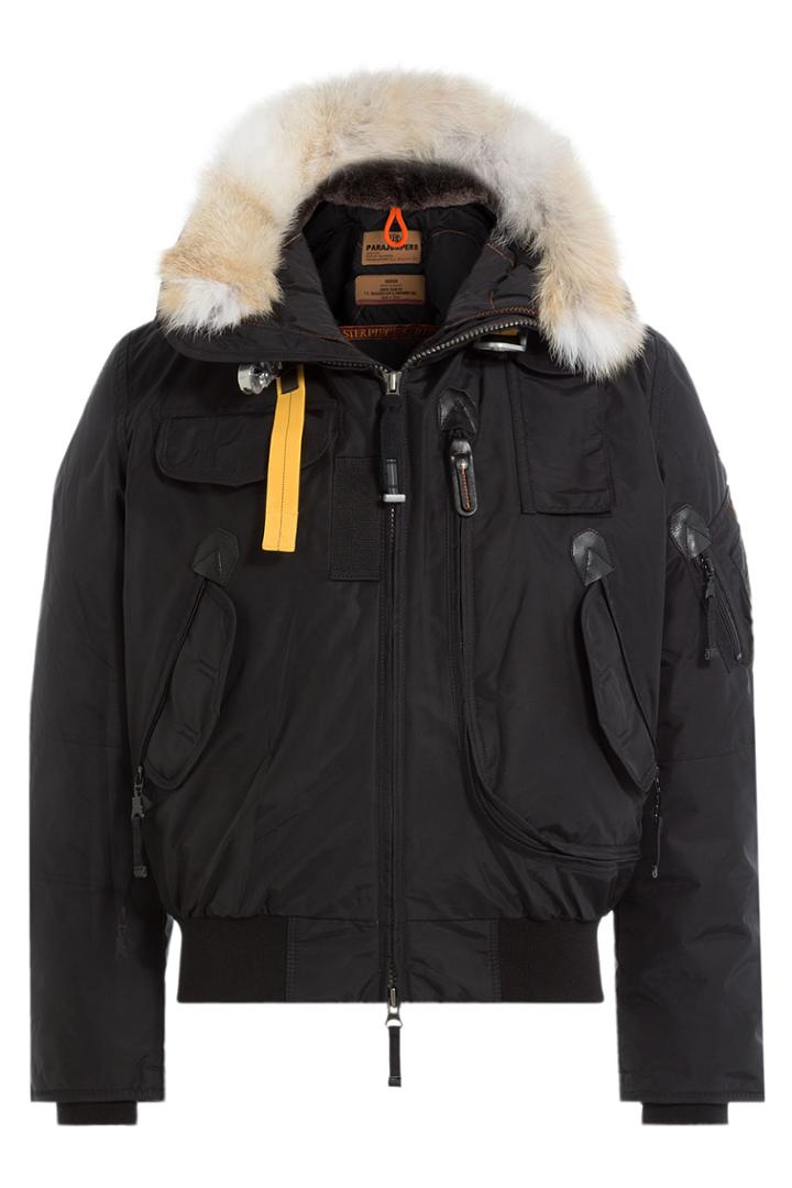 Parajumpers Parajumpers Gobi-m Down Jacket With Fur-trimmed Hood - Black