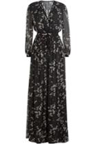 Just Cavalli Just Cavalli Printed Chiffon Maxi Dress - Black
