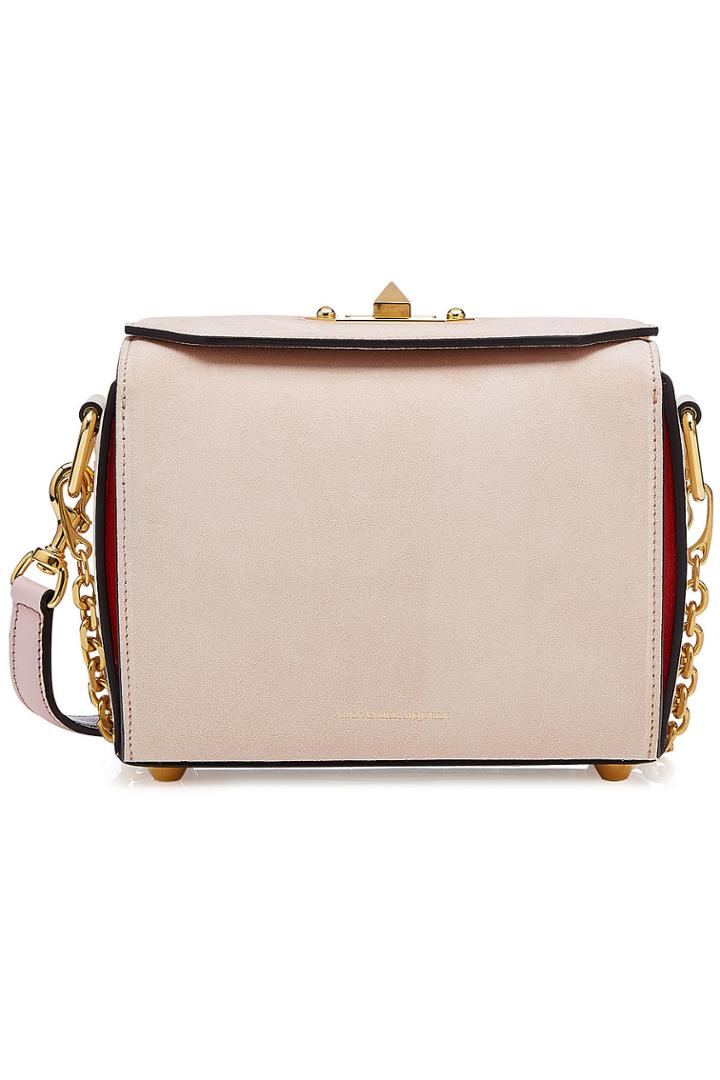 Alexander Mcqueen Alexander Mcqueen Leather And Suede Box Bag 19