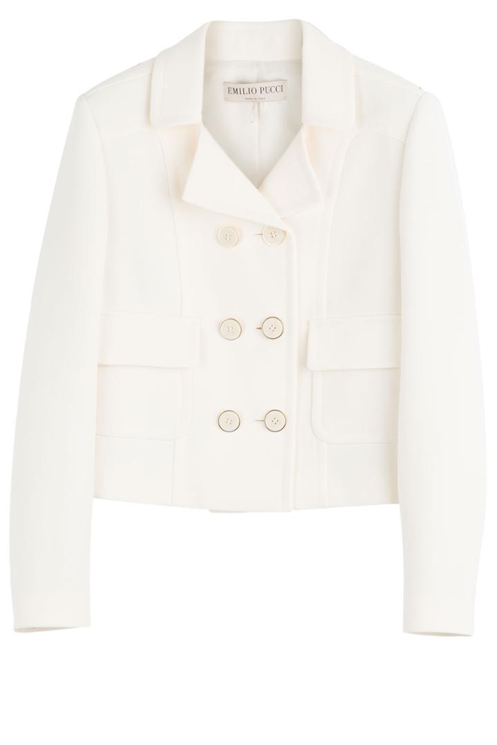 Emilio Pucci Emilio Pucci Tailored Cotton Jacket - White