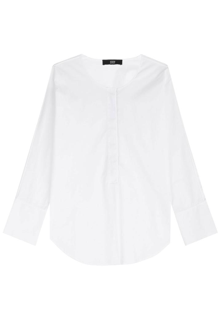 Steffen Schraut Steffen Schraut Top With Metallic Placket - White