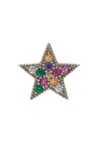 Marc Jacobs Marc Jacobs Embellished Silver Rainbow Star Stud
