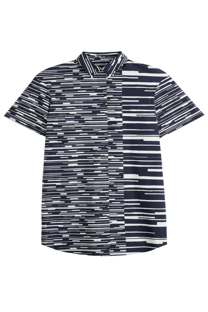 Jil Sander Navy Jil Sander Navy Printed Cotton Shirt Dress - Multicolor