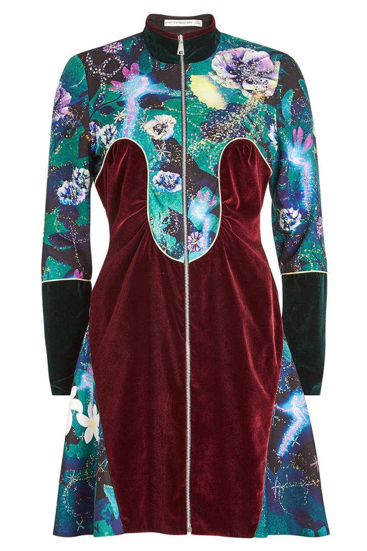 Mary Katrantzou Mary Katrantzou Velvet Mini Dress