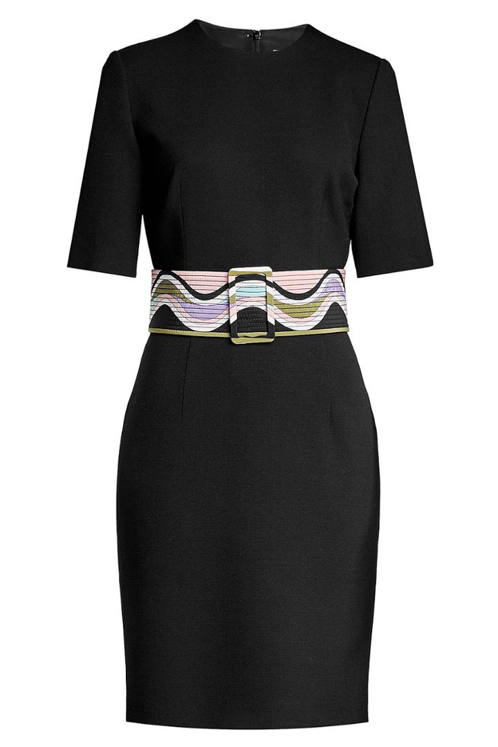 Emilio Pucci Emilio Pucci Virgin Wool And Silk Dress With Belt
