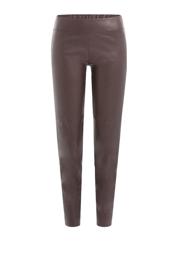 Brunello Cucinelli Brunello Cucinelli Cropped Leather Pants - None