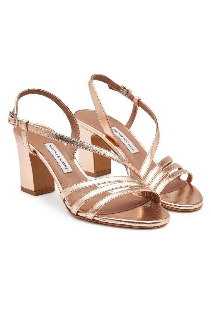 Tabitha Simmons Tabitha Simmons Metallic Leather Charlie Sandals