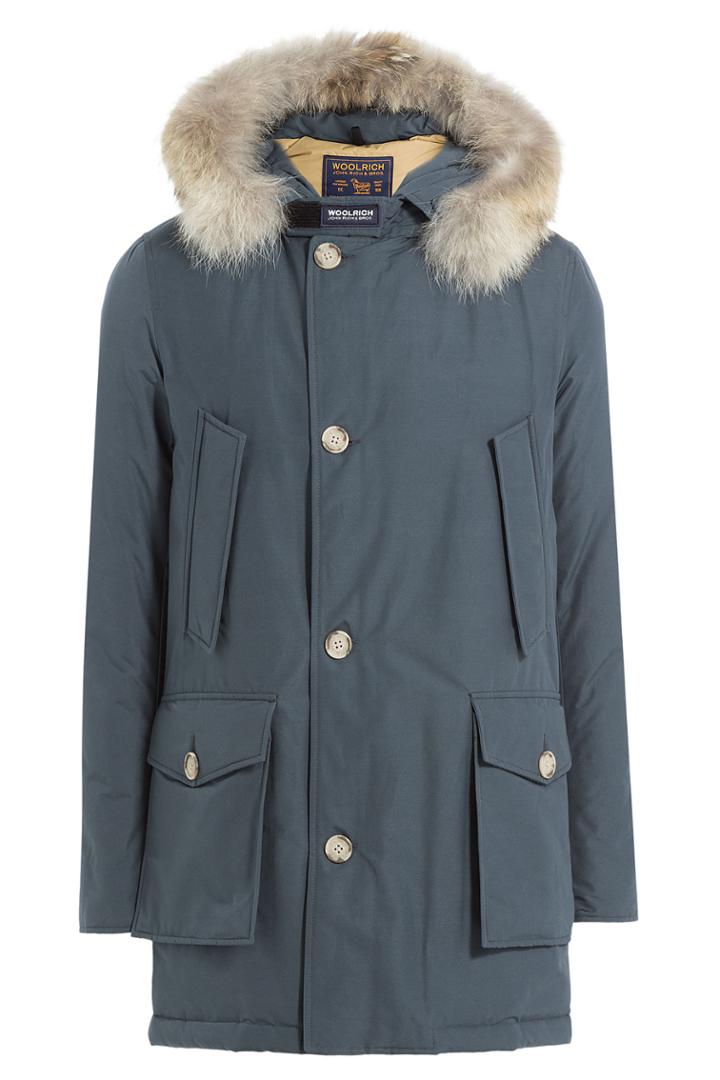 Woolrich Woolrich Arctic Df Down Parka With Fur Collar - Blue