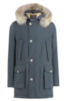 Woolrich Woolrich Arctic Df Down Parka With Fur Collar - Blue