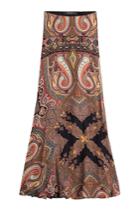 Etro Etro Printed Silk Maxi Skirt