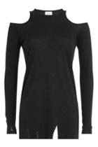 Zoe Karssen Zoe Karssen Jersey Top With Cut-out Shoulders - Black