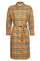 Burberry Burberry Isotto Checked Cotton Shirt Dress