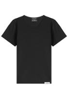 Anthony Vaccarello Anthony Vaccarello Cotton-blend T-shirt - Black