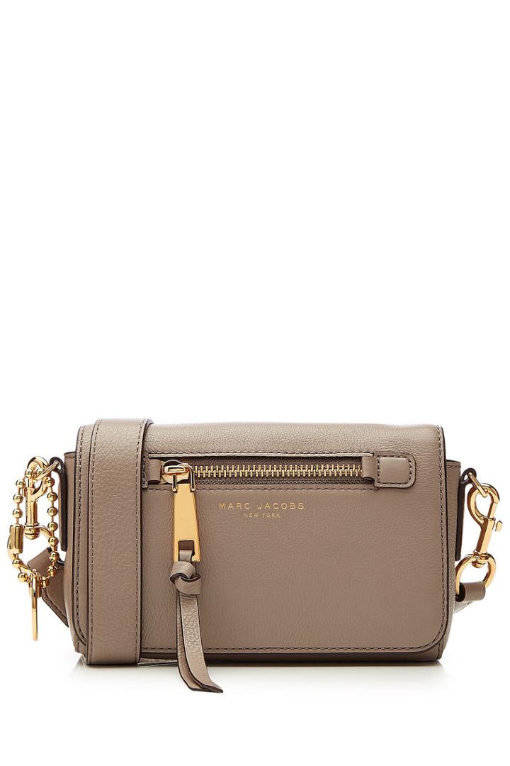 Marc Jacobs Marc Jacobs Gotham City Leather Cross Body Bag - Grey